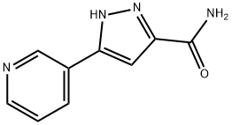 5-(吡啶-3-基)-1H-吡唑-3-甲酰胺, 287494-01-3, 结构式