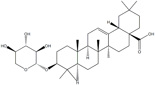 Oleanolic acid-3-O-beta-D-xylopyranoside Structure