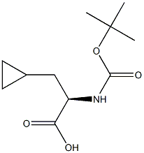 N-BOC-R-环丙基丙氨酸, 89483-08-9, 结构式