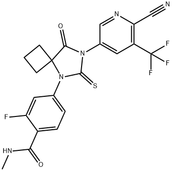 阿帕鲁胺, 956104-40-8, 结构式