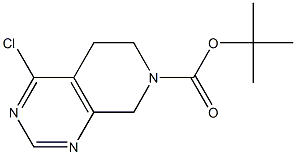 4-氯-5,6-二氢吡咯并[3,2-d]吡啶-7-甲酸叔丁酯, 1053656-57-7, 结构
