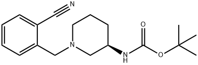 (S)-2-((6-(3-aMinopiperidin-1-yl)-3-Methyl-2,4-dioxo-3,4-dihydropyriMidin-1(2H)-yl)Methyl)benzonitrile Structure