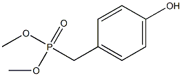 Phosphonic acid, [(4-hydroxyphenyl)methyl]-, dimethyl ester Struktur