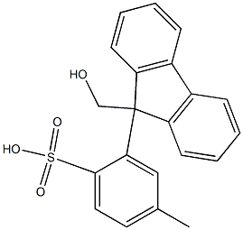 (9H-fluoren-9-yl)methyl 4-methylbenzene-1-sulfonate Struktur