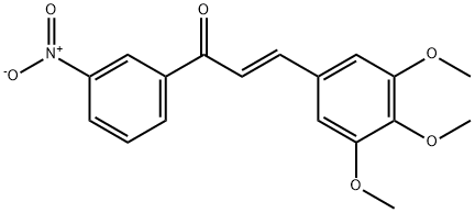(2E)-1-(3-nitrophenyl)-3-(3,4,5-trimethoxyphenyl)prop-2-en-1-one Structure