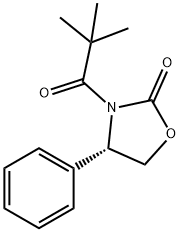 (4S)-3-(2,2-dimethylpropanoyl)-4-phenyl-1,3-oxazolidin-2-one, 1212276-33-9, 结构式