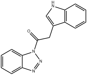 1-(1H-Benzotriazol-1-yl)-2-(1H-indol-3-yl)ethanone Structure