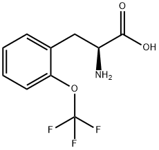 2-(Trifluoromethoxy)-L-phenylalanine, 1103894-71-8, 结构式