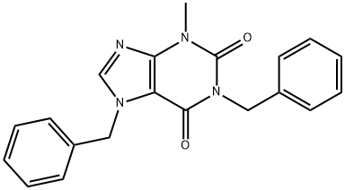 1,7-Dibenzyl-3-methylxanthine Structure