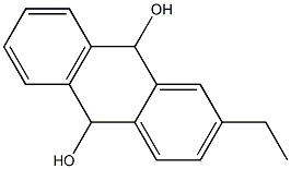 9,10-Anthracenediol, 2-ethyl-9,10-dihydro- Structure