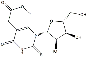 5-Methoxycarbonylmethyl-2-thiouridine, 20299-15-4, 结构式
