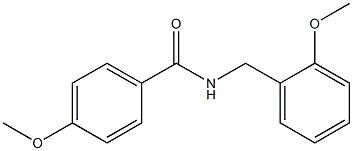 4-甲氧基-N-(2-甲氧基苄基)苯甲酰胺, 331440-04-1, 结构式