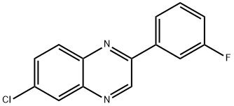 6-Chloro-2-(3-fluorophenyl)quinoxaline Structure
