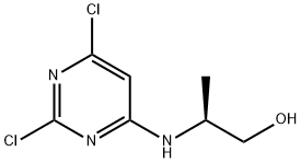 (S)-2-((2,6-dichloropyrimidin-4-yl)amino)propan-1-ol Structure