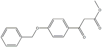 methyl 3-(4-(benzyloxy)phenyl)-3-oxopropanoate Structure