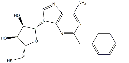 2-(4-Methylbenzyl)thioadenosine Structure