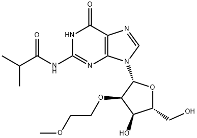 N2-iso-Butyroyl-2'-O-(2-methoxyethyl)guanosine Structure