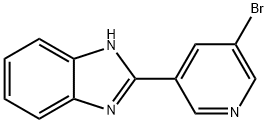 2-(5-溴-3-吡啶基)苯并咪唑, 953848-21-0, 结构式