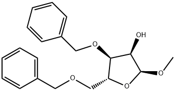 Methyl 3,5-di-O-benzyl-a-D-ribofuranoside Structure