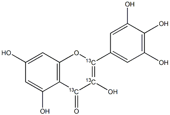 myricetin[13c3 结构式