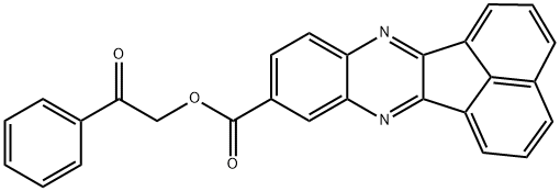 2-oxo-2-phenylethyl acenaphtho[1,2-b]quinoxaline-9-carboxylate Structure