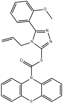 S-[4-allyl-5-(2-methoxyphenyl)-4H-1,2,4-triazol-3-yl] 10H-phenothiazine-10-carbothioate|