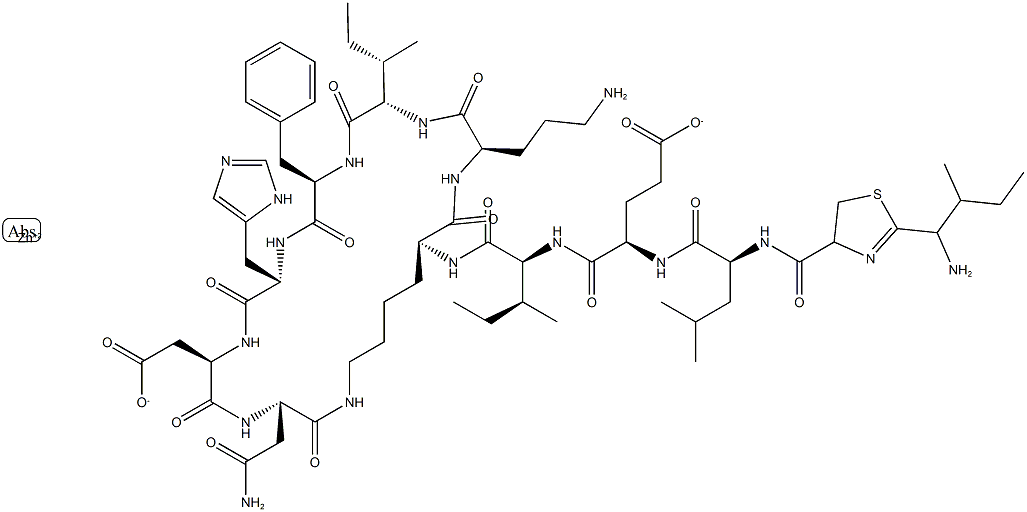 杆菌肽锌, 1405-89-6, 结构式