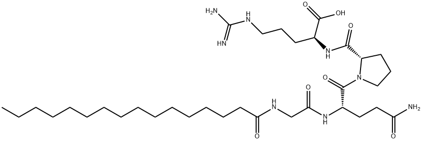 Palmitoyl tetrapeptide-7 Structure