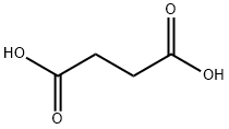 Succinic acid Struktur