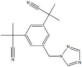 アナストロゾール 化学構造式