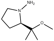 (R)-2-(2-甲氧基丙-2-基)吡咯烷-1-胺, 121224-35-9, 结构式