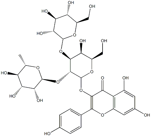 kaempferol 3-glucosyl(1-3)rhamnosyl(1-6)galactoside|