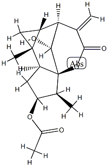 (2S,7aα,8bβ,9R)-2,3,6,7,7a,8,8a,8b-Octahydro-2α-acetoxy-3α,8aα-dimethyl-6-methylene-9-hydroxy-3aβ,7β-methano-3aH-cyclopenta[b]cyclopropa[d]oxocin-5(1H)-one|