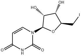 1 - ((2R,3R,4S,5S)-3,4-二羟基-5-(碘甲基)四氢呋喃-2-基)嘧啶-2,4(, 14259-58-6, 结构式