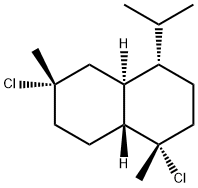 [1S,4aβ,8aα,(-)]-1β,6β-Dichlorodecahydro-1,6-dimethyl-4β-(1-methylethyl)naphthalene Structure