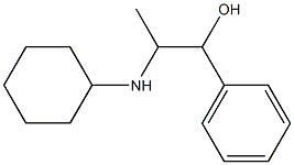 α-[1-(Cyclohexylamino)ethyl]benzyl alcohol Structure