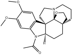 19,21-Epoxy-15,16-dimethoxy-1-acetylaspidospermidin-17-ol Structure