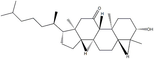 3β-Hydroxylanostan-11-one Structure