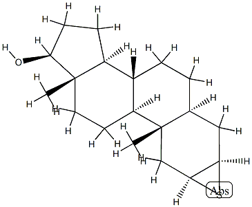 2β,3β-Epithio-5α-androstan-17β-ol Structure