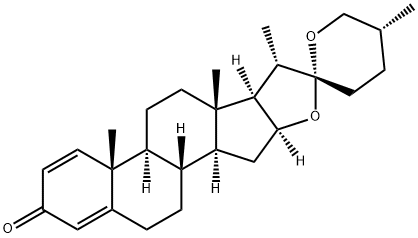 (25R)-Spirosta-1,4-dien-3-one Structure