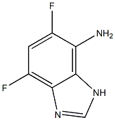 1H-Benzimidazol-4-amine,5,7-difluoro-(9CI) Structure