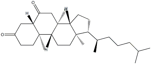 5α-Cholestane-3,6-dione Structure