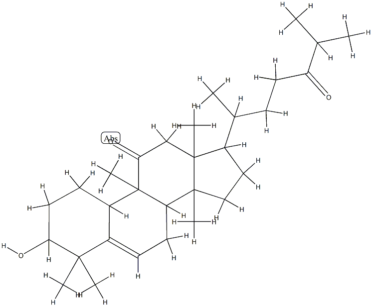 (9β,10α)-3β-Hydroxy-9-methyl-19-norlanost-5-ene-11,24-dione Structure