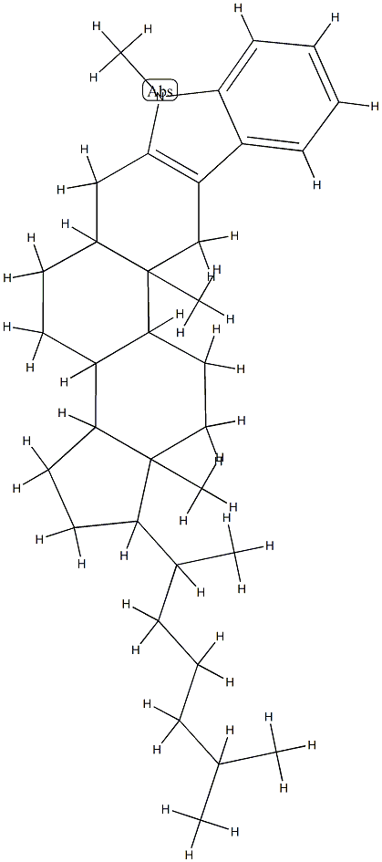 1'-Methyl-1'H-5α-cholest-2-eno[3,2-b]indole Structure