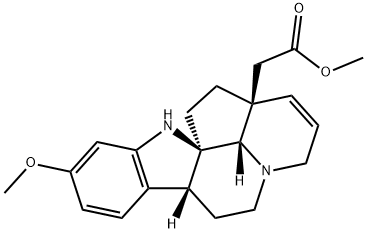 2β,14β-Ethano-15,20-didehydro-15,20-dideethyl-2,7α-dihydro-11-methoxycorynan-14-acetic acid methyl ester Structure