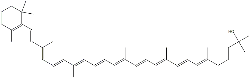 1'-Hydroxy-1',2'-dihydro-β,ψ-carotene Structure