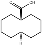 1,3,4,5,6,7,8,8aβ-Octahydro-4aα(2H)-naphthalenecarboxylic acid Structure