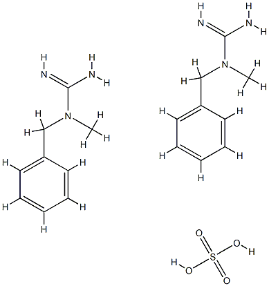 Guanidine, N-methyl-N-(phenylmethyl)-, sulfate (2:1) Structure