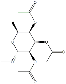 Methyl 2-O,3-O,4-O-triacetyl-6-deoxy-α-L-talopyranoside Structure