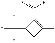 1-Cyclobutene-1-carbonyl fluoride, 2-methyl-4-(trifluoromethyl)- (6CI,8CI) Structure